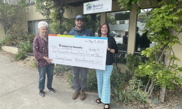 Habitat for Humanity SLO County receives donation from Unitarian Universalists SLO