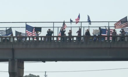 Central Coast Overpasses Along Highway 101 Filled with ‘Back the Blue’