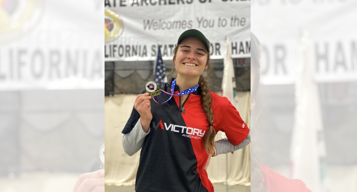 Bella Otter Takes First in the U21 Women Compound Bow Division at the 2023 State Championships