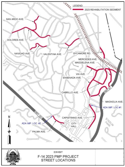 2023 F 14 Rehab Project Location Map