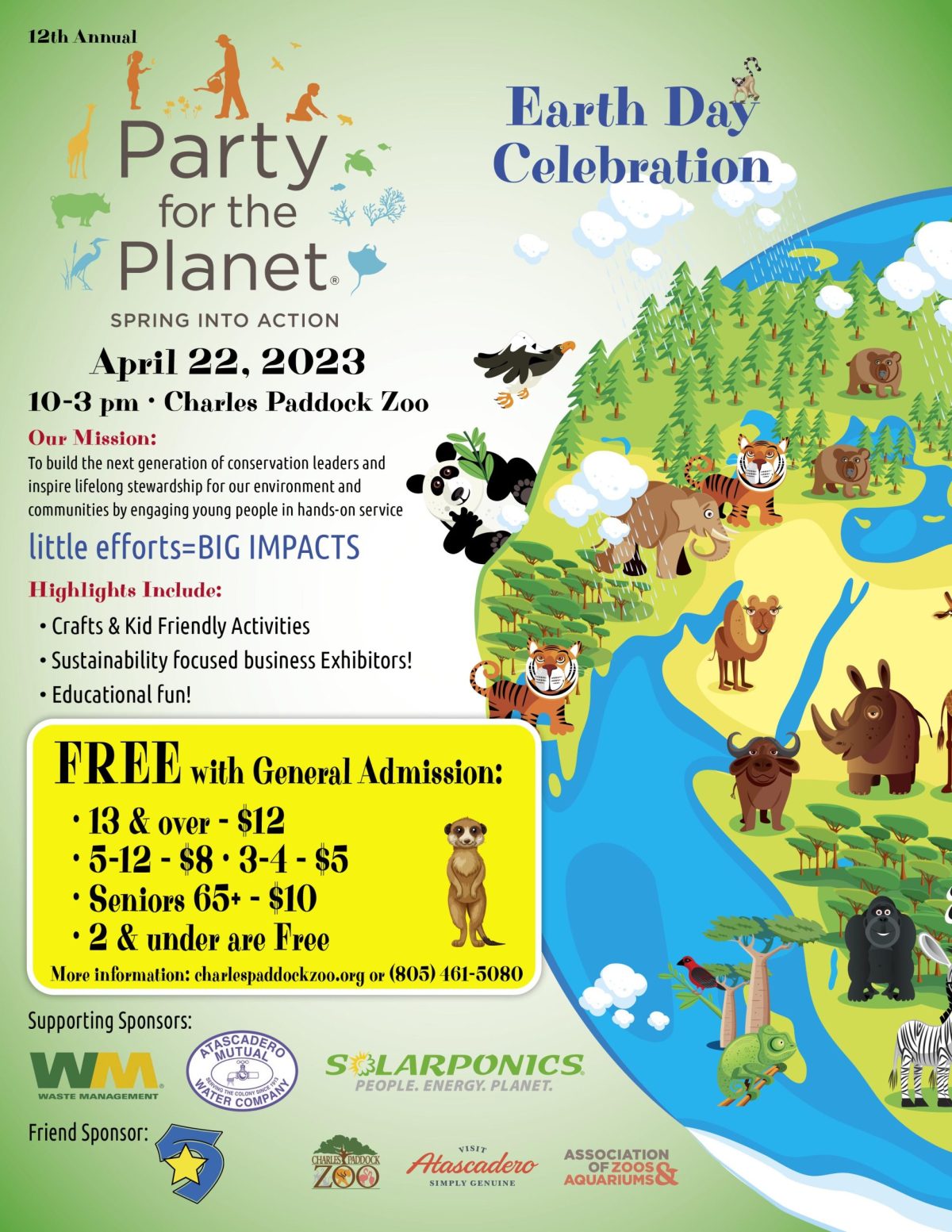 Charles Paddock Zoo Invites You to 12th Annual Party for the