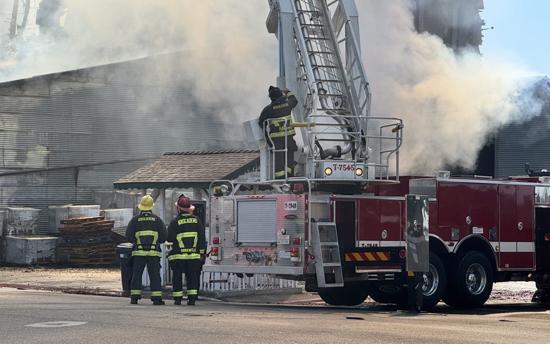 Recent UPDATE: Fire continues to smolder and burn at beloved Templeton Feed and Grain Saturday morning