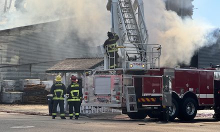 UPDATE: Fire continues to smolder and burn at beloved Templeton Feed and Grain Saturday morning