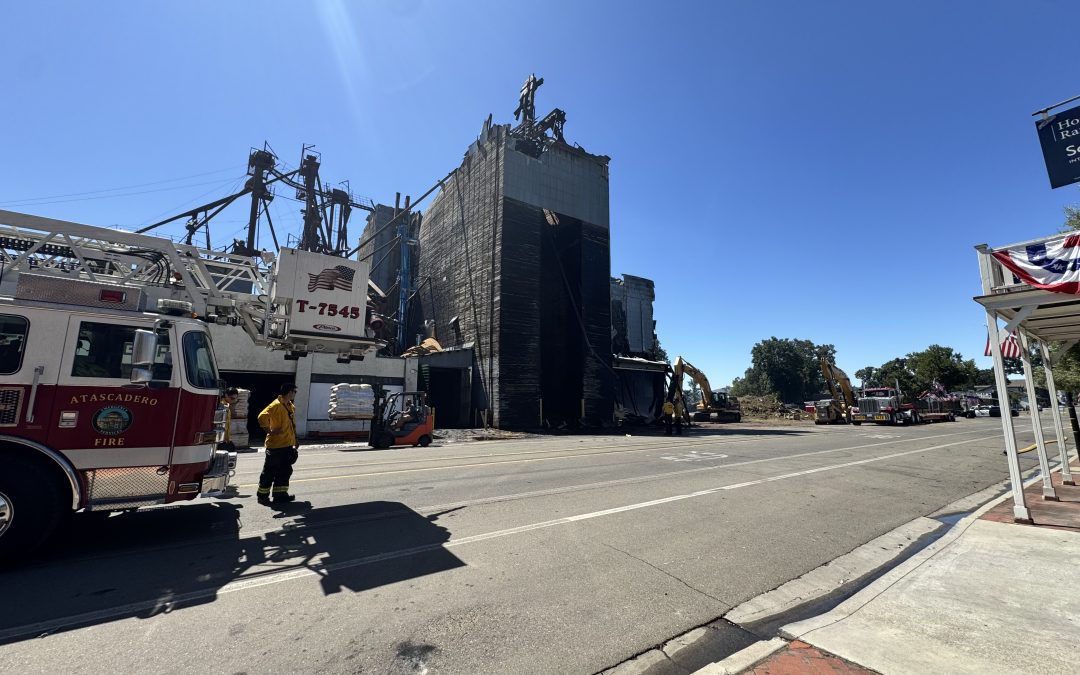 Recent Update: Templeton Feed and Grain still smoldering over 34 hours later as cleanup efforts underway
