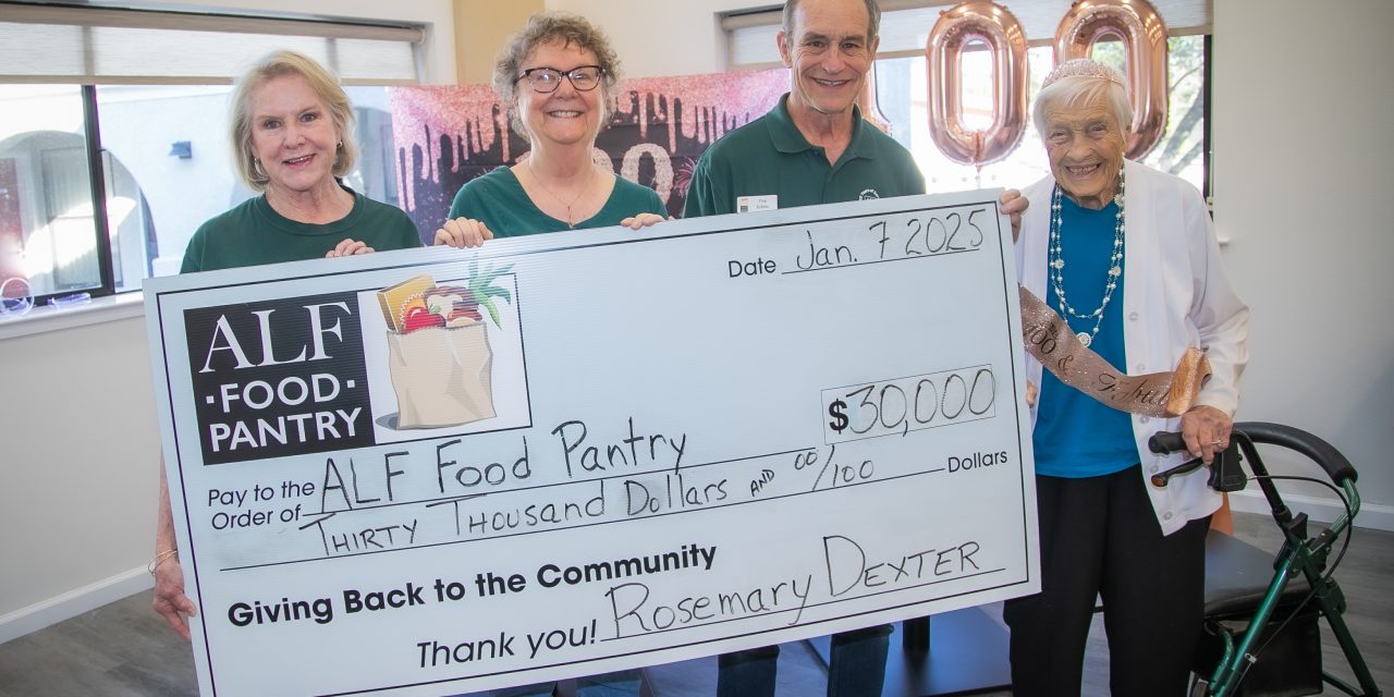 Rosemary Dexter turns 100 and raises money for ALF Food Pantry