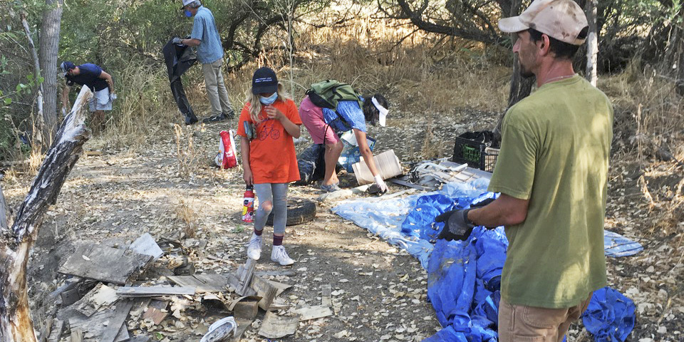 Beaver Brigade Cleans Up More Abandoned Homeless Camps in Atascadero