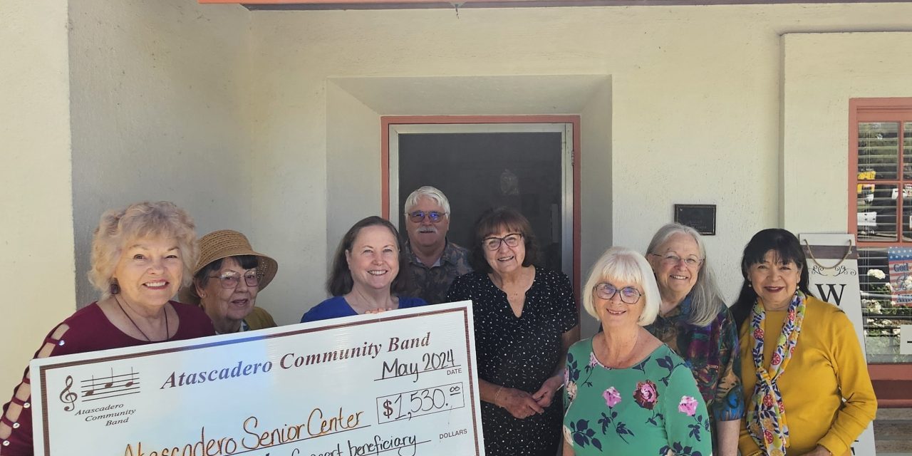 Community Band makes record-breaking donation to Atascadero Senior Center