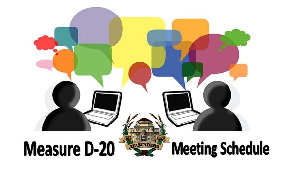 City of Atascadero Public Outreach Schedule for Measure D-20