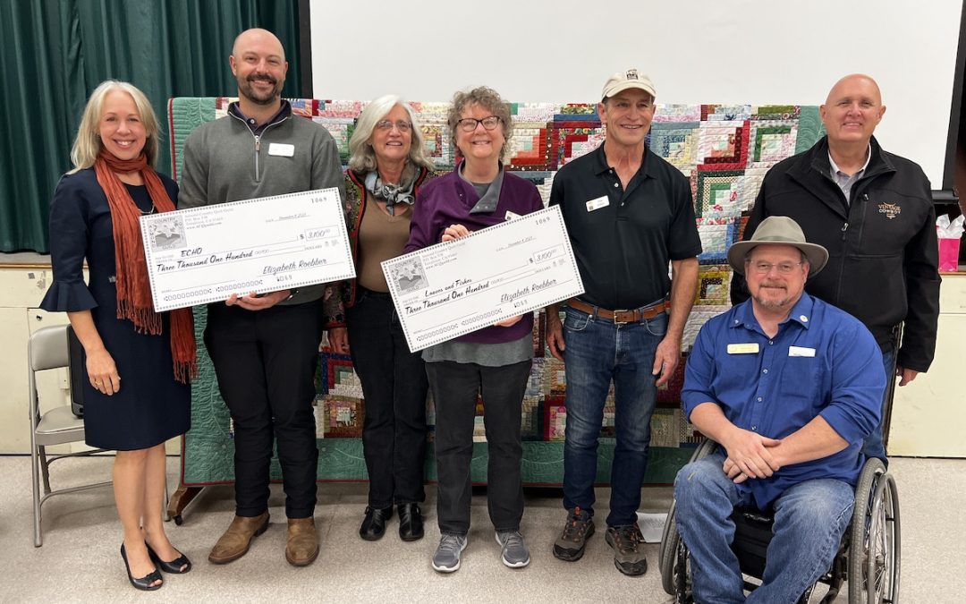 Recent Almond Country Quilt Guild donates over $6,200 to local nonprofit organizations