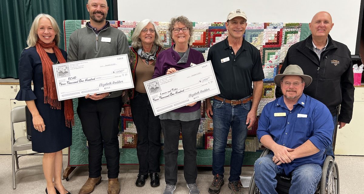 Almond Country Quilt Guild donates over $6,200 to local nonprofit organizations