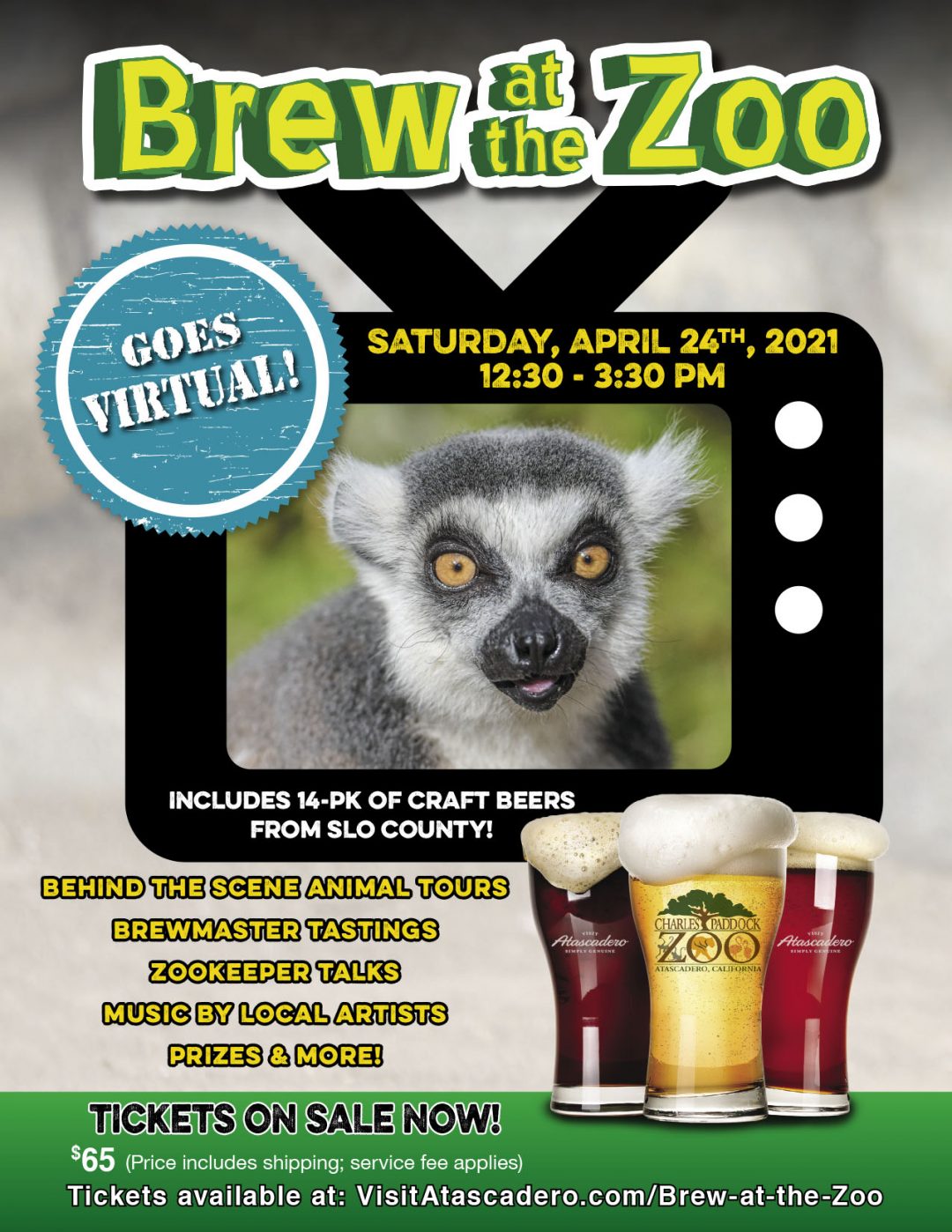 7th Annual 'Brew at the Zoo' Goes Virtual • Atascadero News