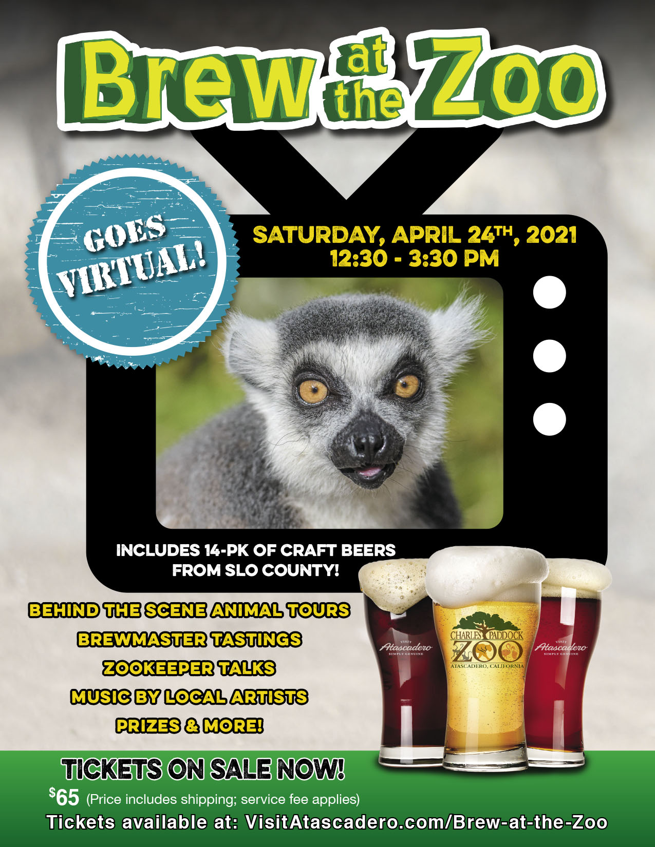 7th Annual 'Brew at the Zoo' Goes Virtual • Atascadero News