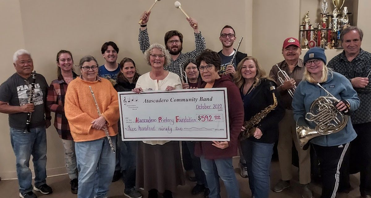 Community Band donates to Atascadero Printery Foundation