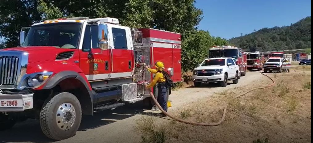 Update: Vegetation Fire at 6500 Block of Sycamore Road Near Hwy. 41