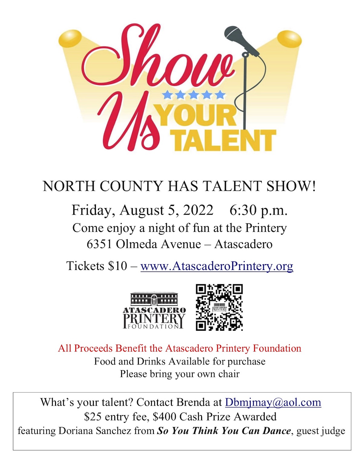 Atascadero Printery Foundation to Host North County Has Talent ...