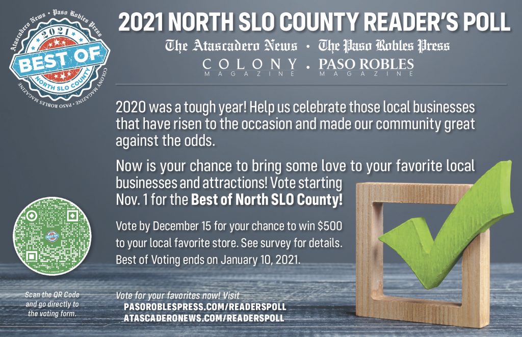 2021 Best of North County Readers Poll Now Open! • Atascadero News