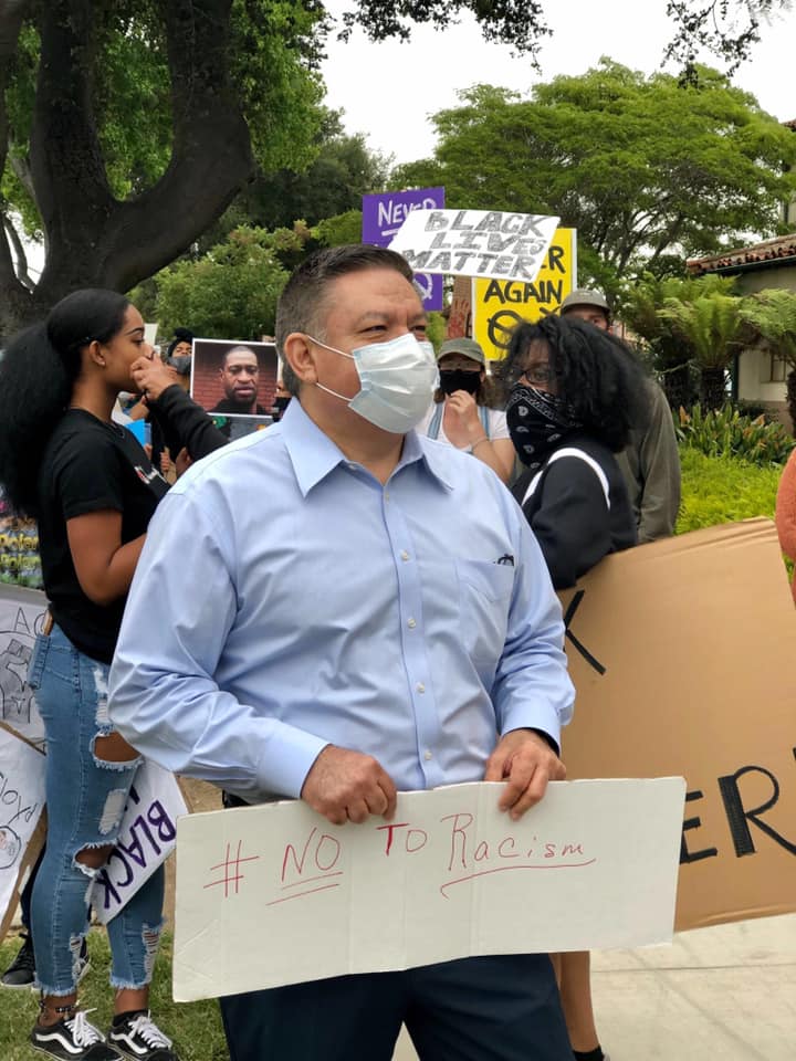Carbajal Marching Protest