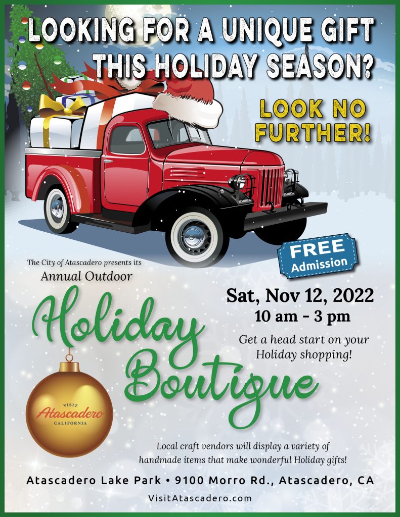 City Atasc 8.5x11 2022 Holiday Boutique flyer