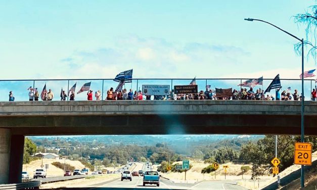 Wounded Deputy Dreyfus Receives a Warm Welcome Home