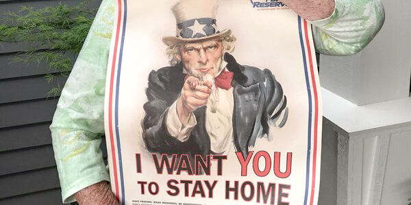 Even Uncle Sam Is Asking, ‘Stay Home’