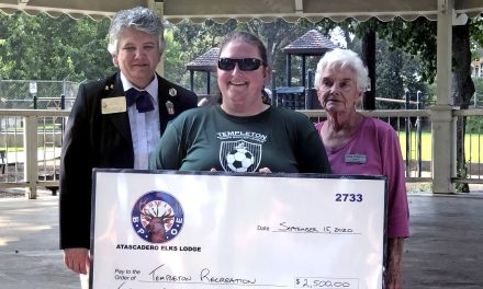 Atascadero Elks Lodge Donates Gratitude Grant to Templeton Recreation Department