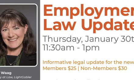 Chamber of Commerce to Present  2020 Employment Law Update