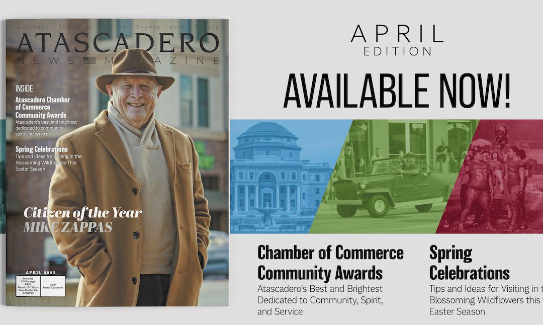 Recent April Issue of Atascadero News Magazine in Mail Boxes, Saturday, April 1