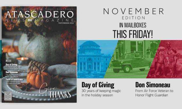 November Issue of Atascadero News Magazine in Your Mailbox this Week