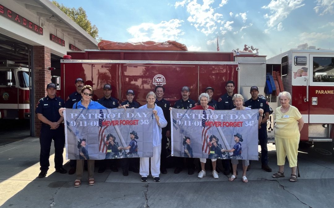 Recent El Paso de Robles Chapter, NSDAR Presents Local Fire Departments with 9/11 Flags