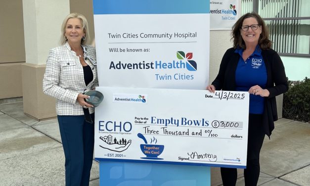 ECHO thanks Adventist Health for sponsoring Empty Bowls event