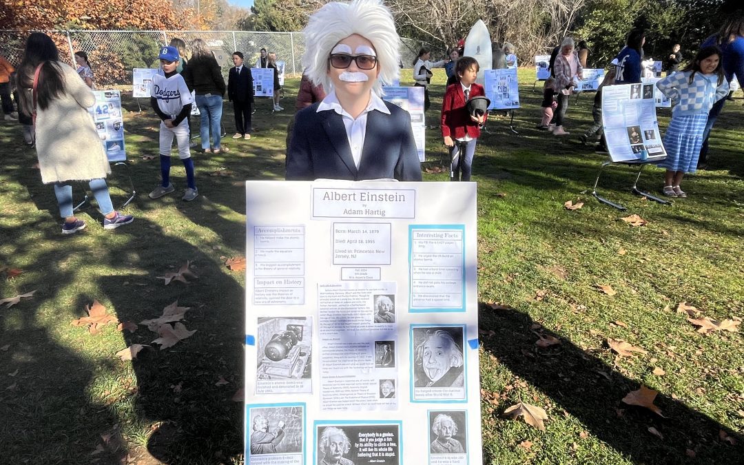Recent Fifth-grade classes at Monterey Road Elementary bring historical figures to life with wax museum