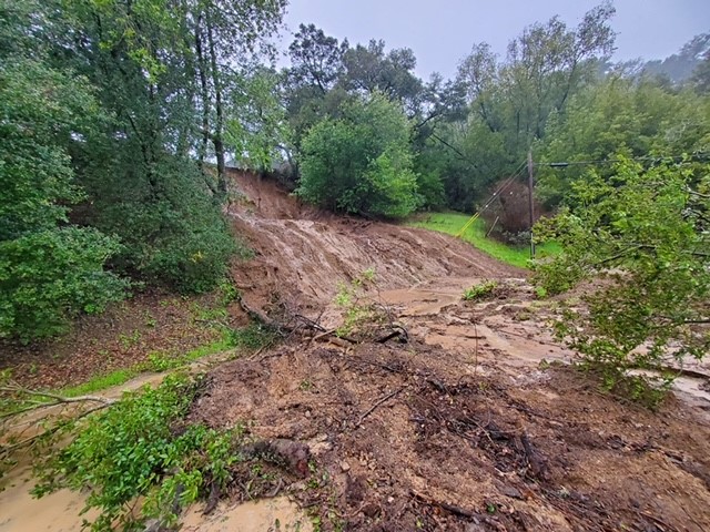 Landslide Keeps Los Altos Road Closed; See Detour Information
