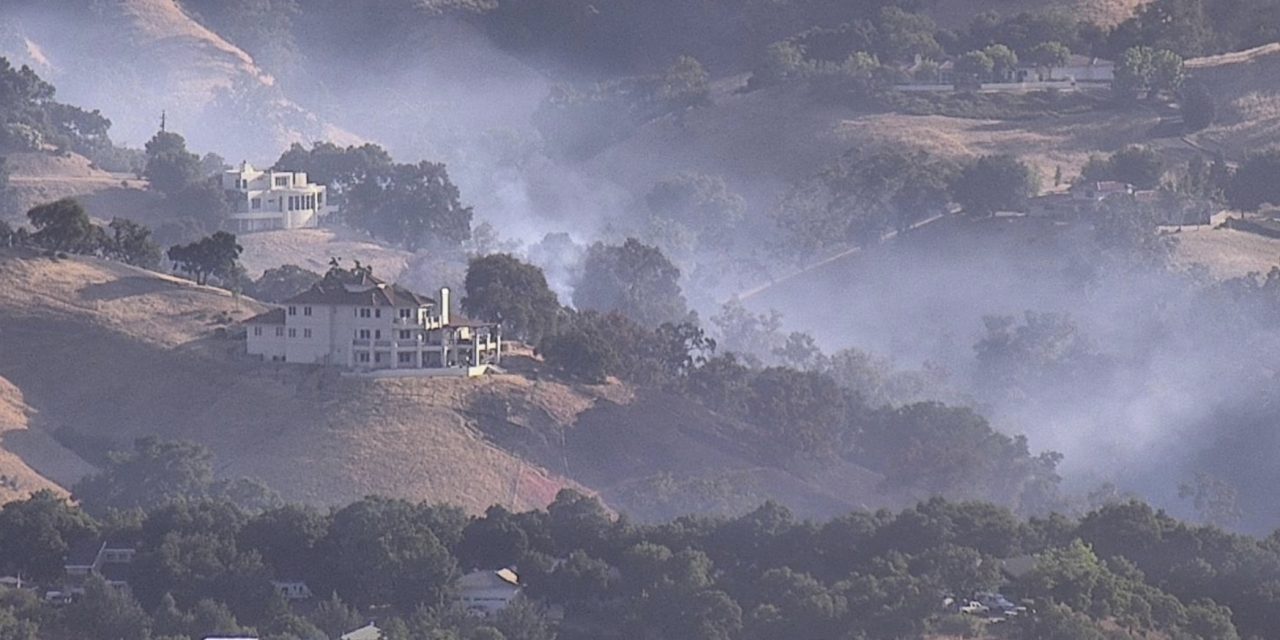 Vegetation Fire in Atascadero believed to be caused by backyard barbecue