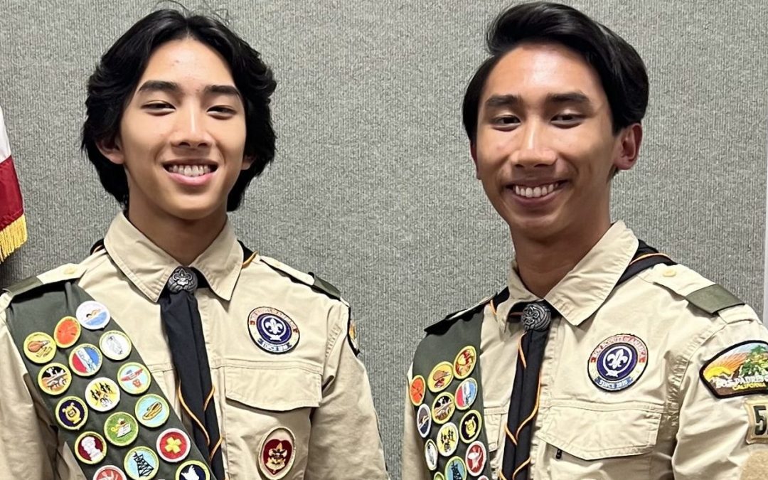 Recent Atascadero brothers earn Eagle Scout rank on same night