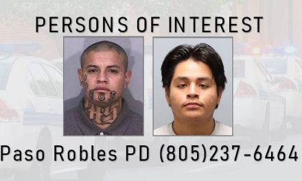 Paso Robles PD Seek Information on Two Persons of Interest Connected to Fatal Shooting