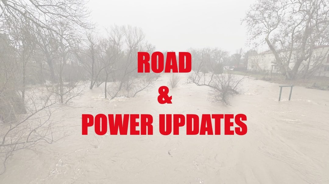 Recent Updates to Local Road Closures and Power Outages