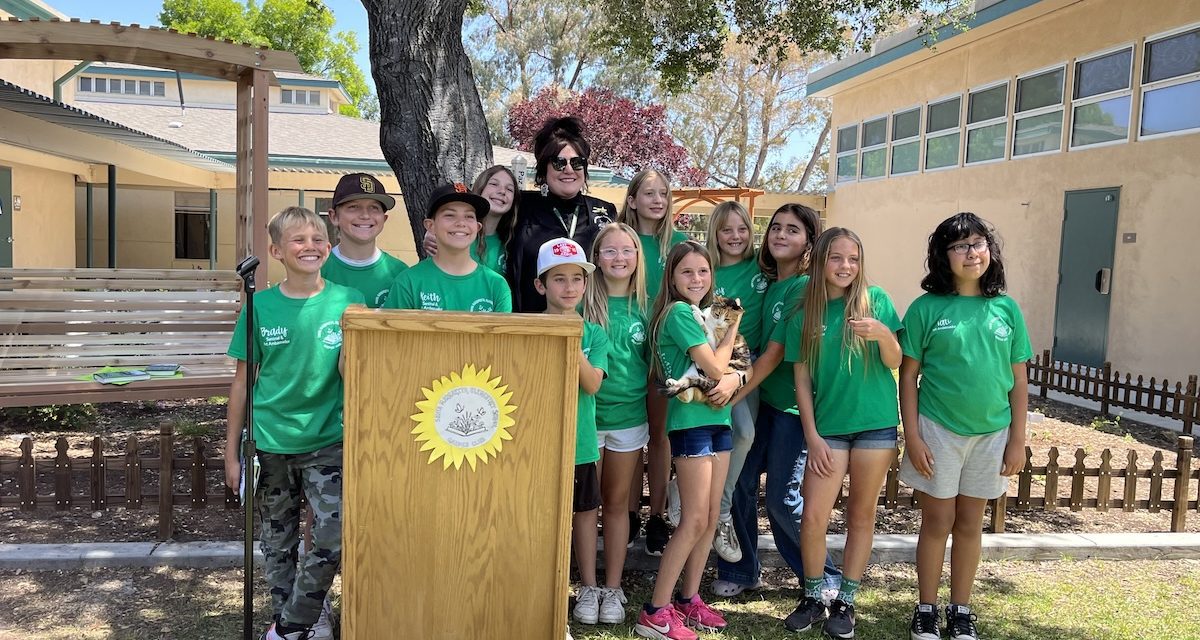 Santa Margarita Elementary School Garden Club hosts second annual Butterfly Release Assembly