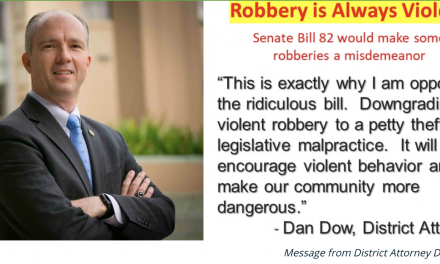 DA’s Call for Withdrawal of Dangerous Petty Theft Legislation