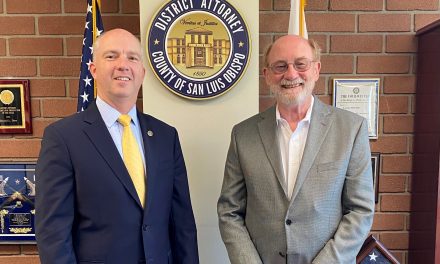 DA Dow Discusses Justice System With Senator Laird