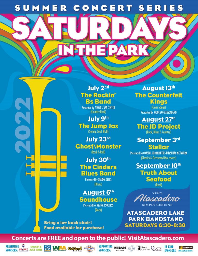 Atascadero “Saturdays in the Park” Concert Series • Atascadero News