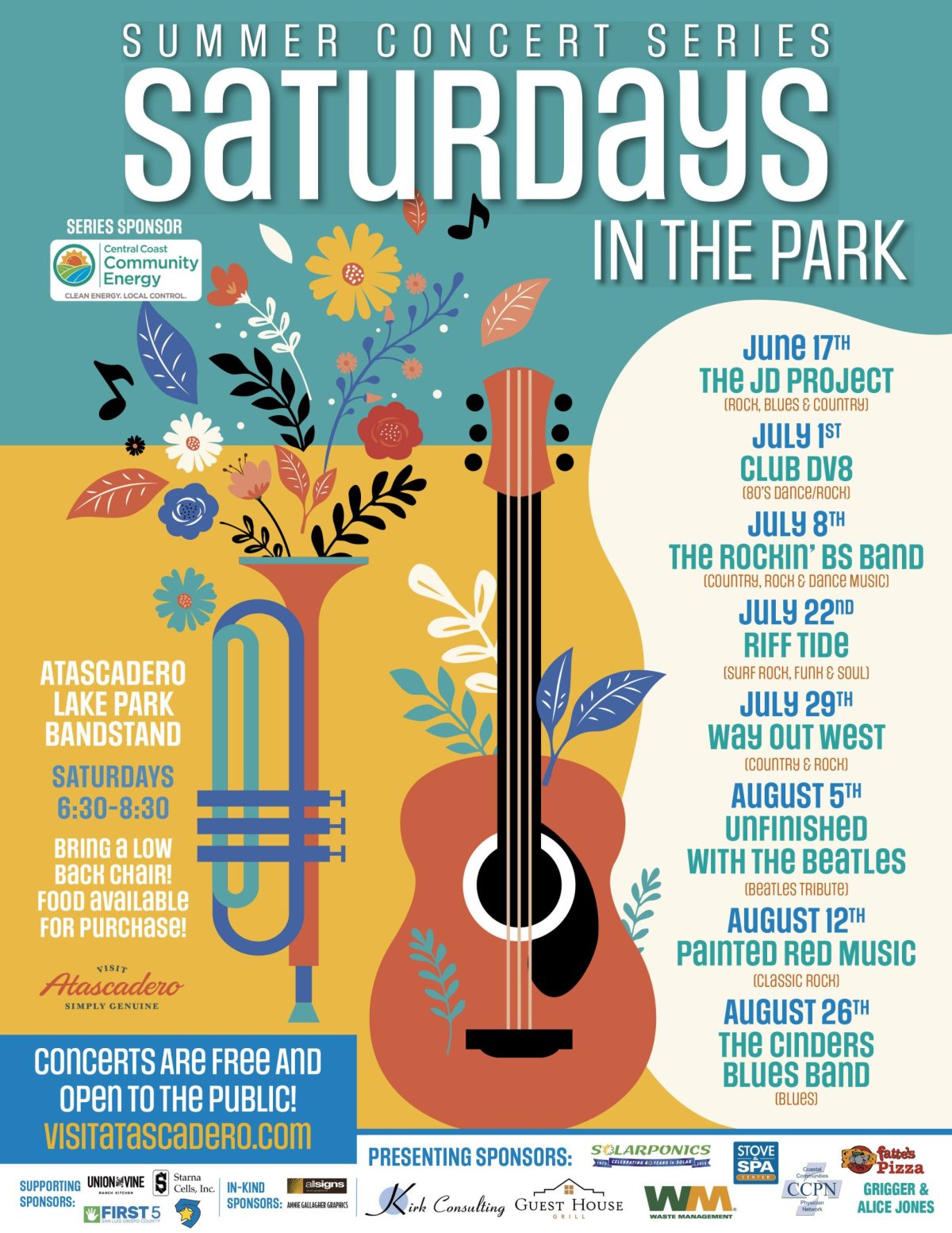 Summer concert series kicks off with The JD Project • Atascadero News