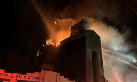 Templeton Feed and Grain Falls, but its spirit stands tall