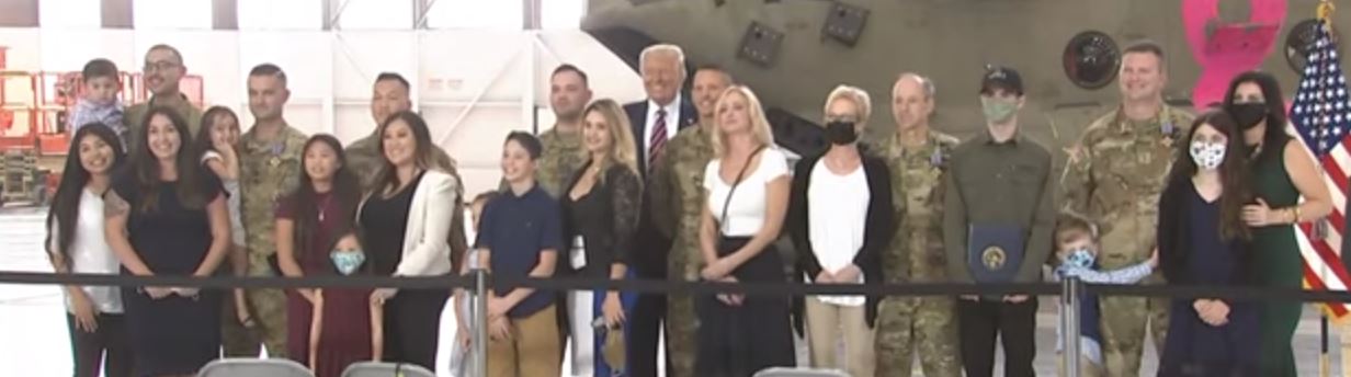President Trump Recognizes the Calif. Army National Guard for Harrowing Rescue