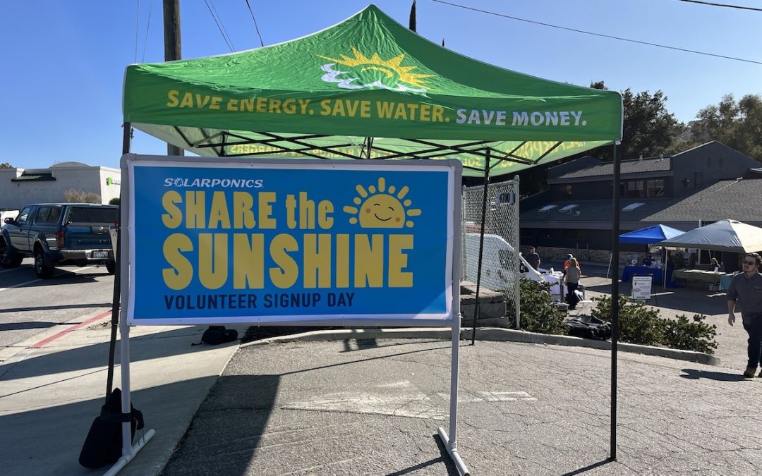 Recent Solarponics Host First Share the Sunshine Volunteer Sign-up Day