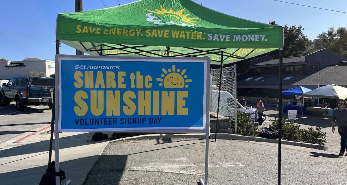 Solarponics Host First Share the Sunshine Volunteer Sign-up Day