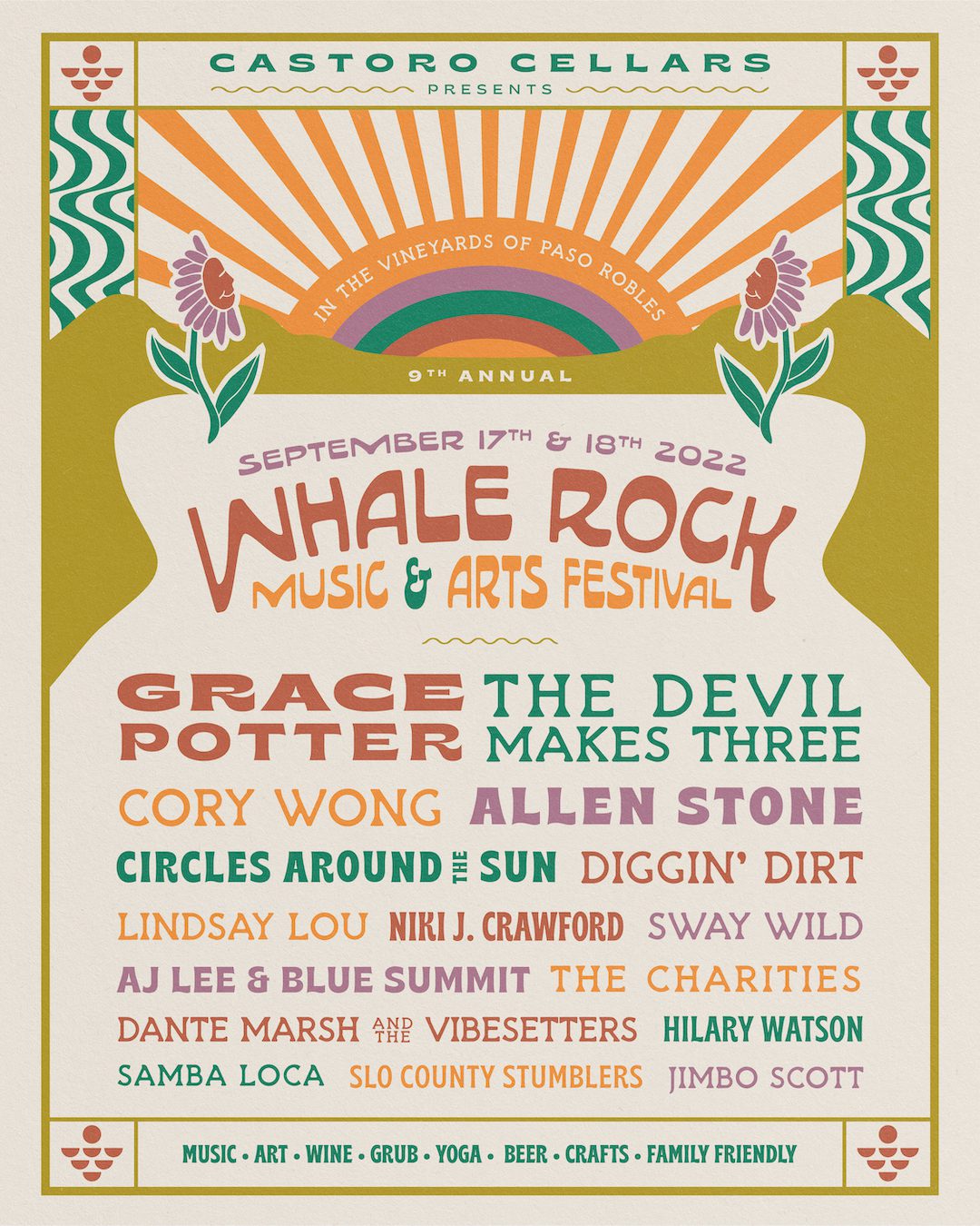 Whale Rock Music & Arts Festival 2022 Lineup Announced • Atascadero News