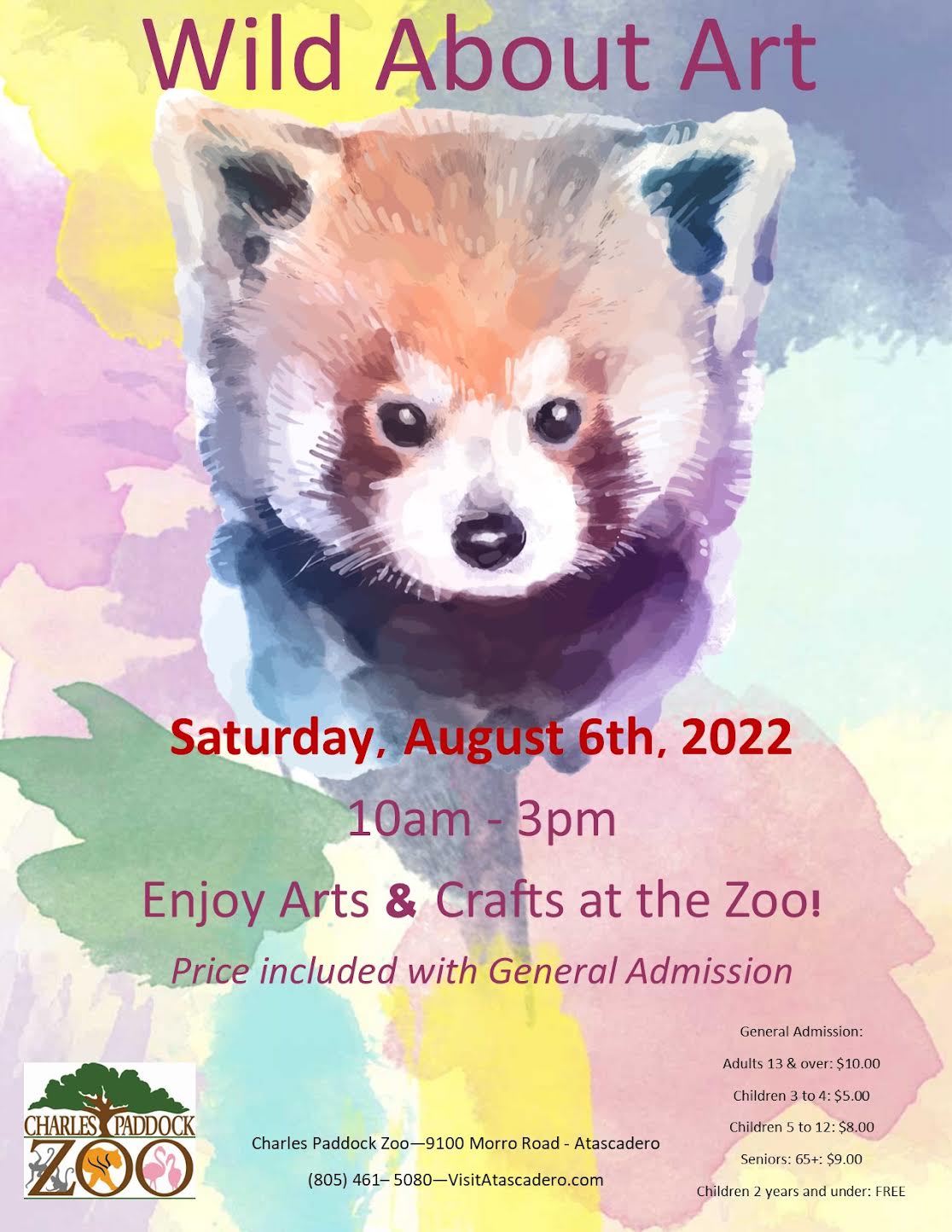 Charles Paddock Zoo presents “Wild About Art” • Atascadero News