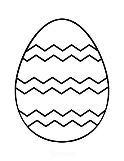 easter egg coloring simple pattern 1 400x518 1